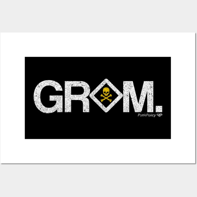 Grom surf and skate print Wall Art by PunkPolicy